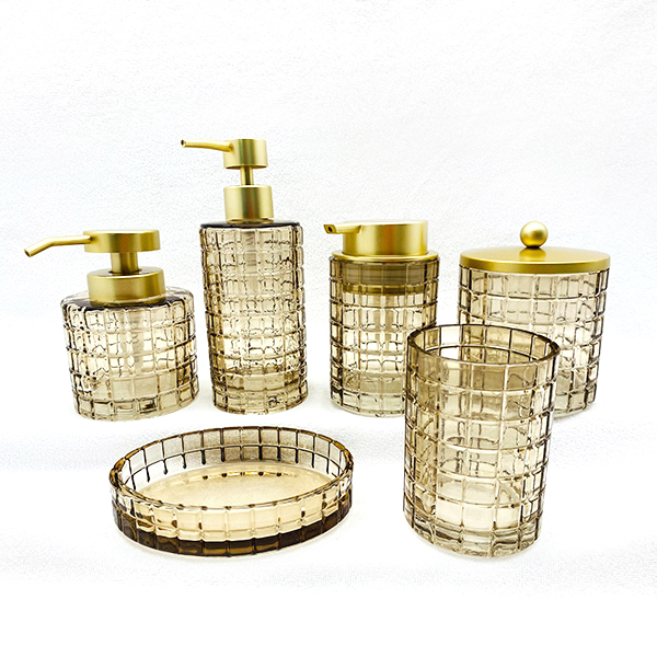 Glass Bathroom Accessory Sets