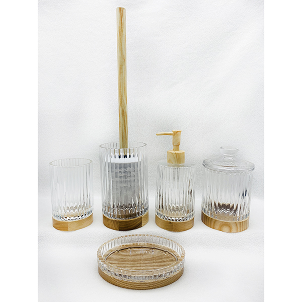 Glass Bathroom Accessory Sets