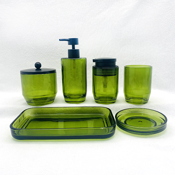 Glass Bathroom Accessory Sets