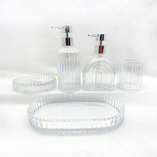 Glass Bathroom Accessory Sets