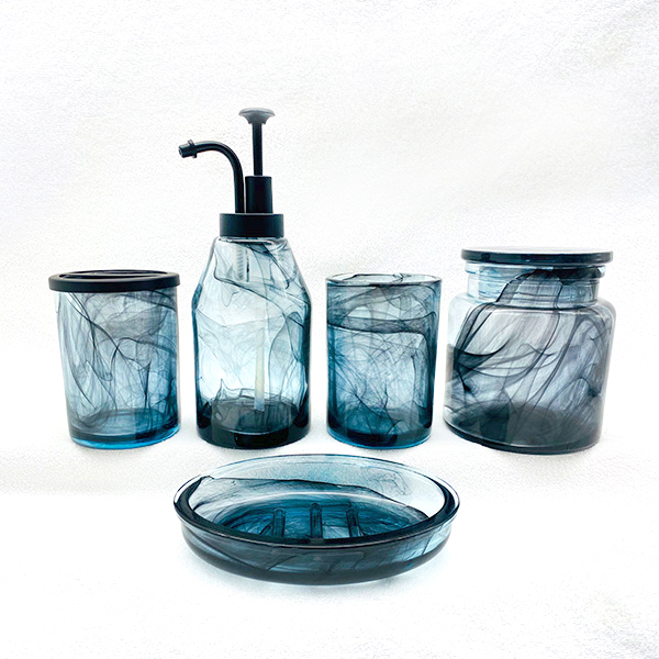 Glass Bathroom Accessory Sets