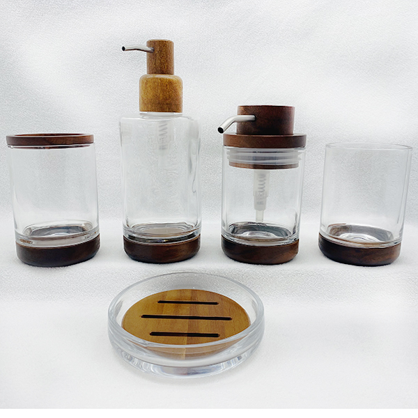 Glass Bathroom Accessory Sets