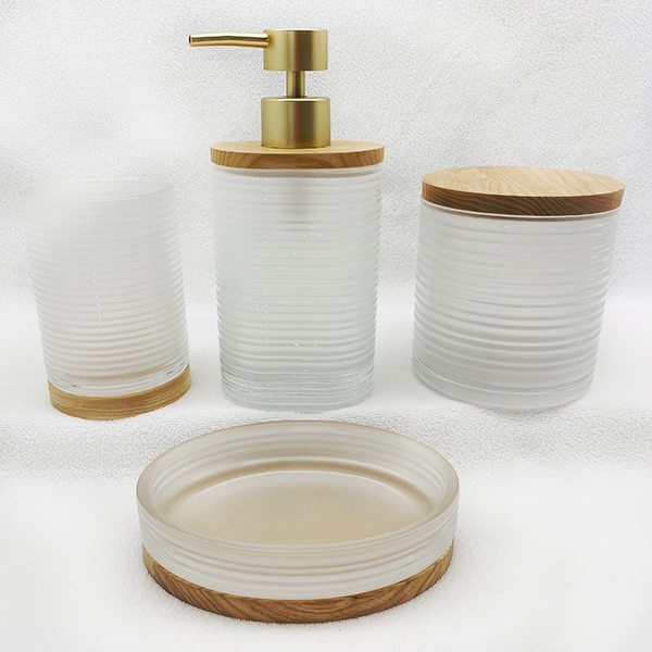 Glass Bathroom Accessory Sets