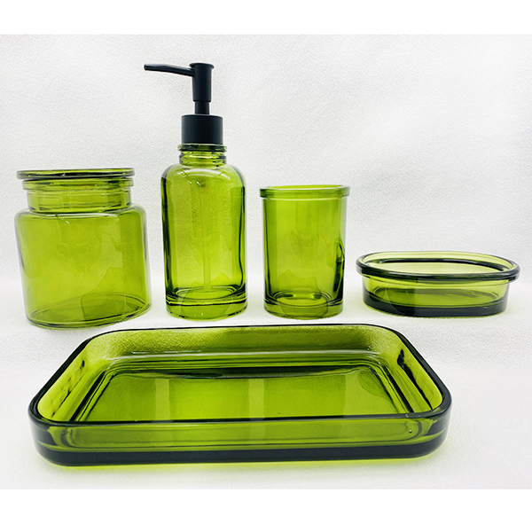 Glass Bathroom Accessory Sets