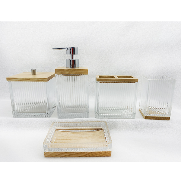 Glass Bathroom Accessory Sets