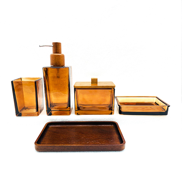 Glass Bathroom Accessory Sets