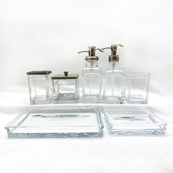 Glass Bathroom Accessory Sets
