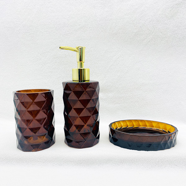 Glass Bathroom Accessory Sets