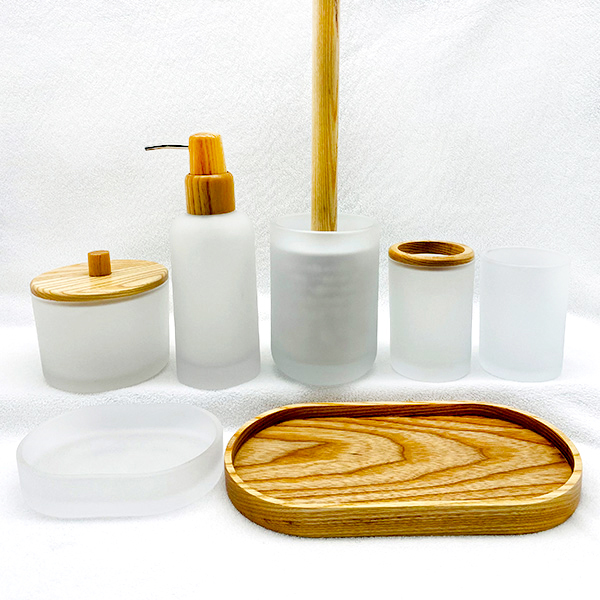 Glass Bathroom Accessory Sets
