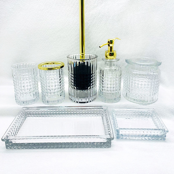 Glass Bathroom Accessory Sets