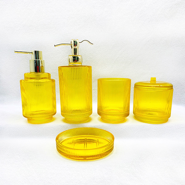 Glass Bathroom Accessory Sets