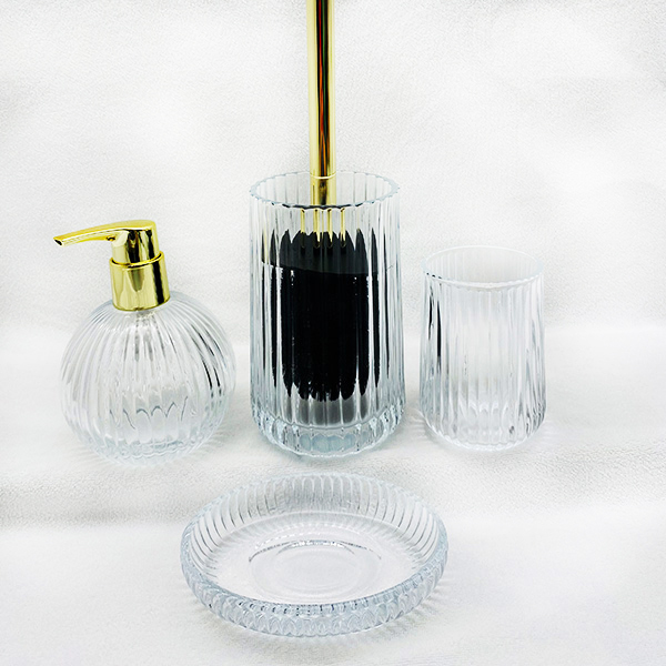 Glass Bathroom Accessory Sets