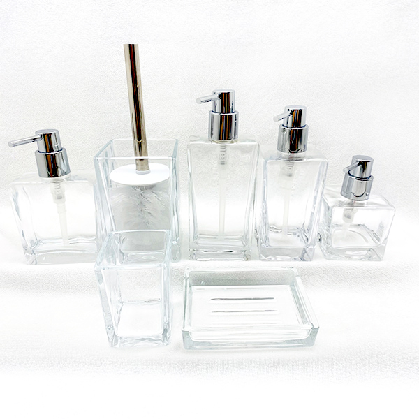 Glass Bathroom Accessory Sets