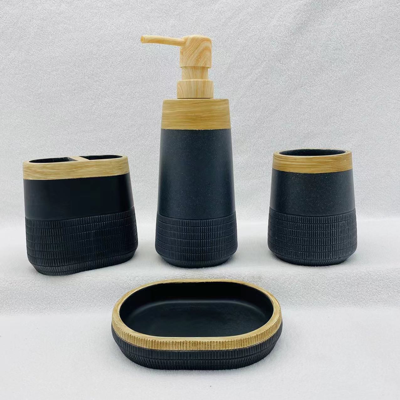 Poly Resin Bathroom Accessory Sets