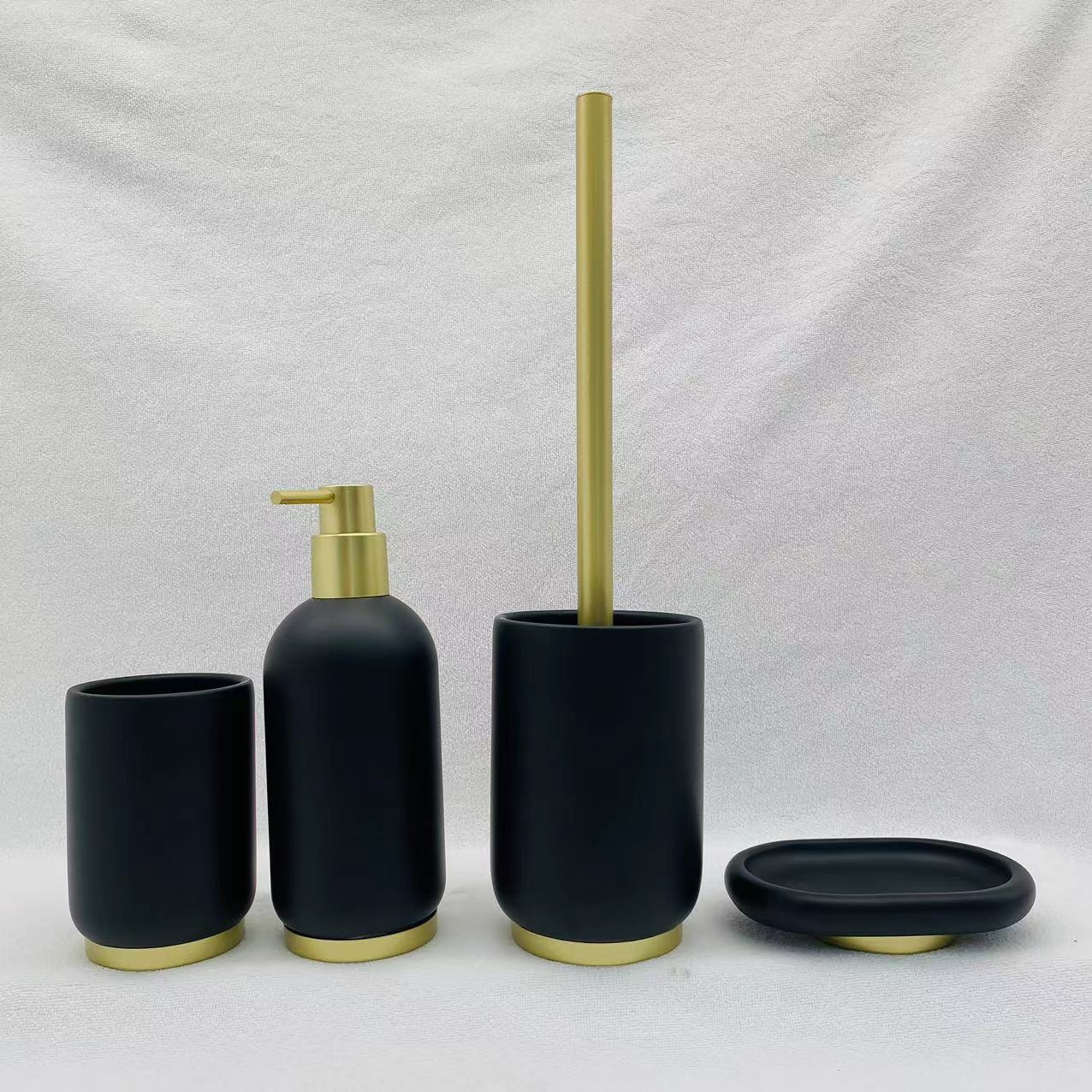 Poly Resin Bathroom Accessory Set