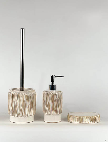 Tree Grain Ceramic Bathroom Accessory Set