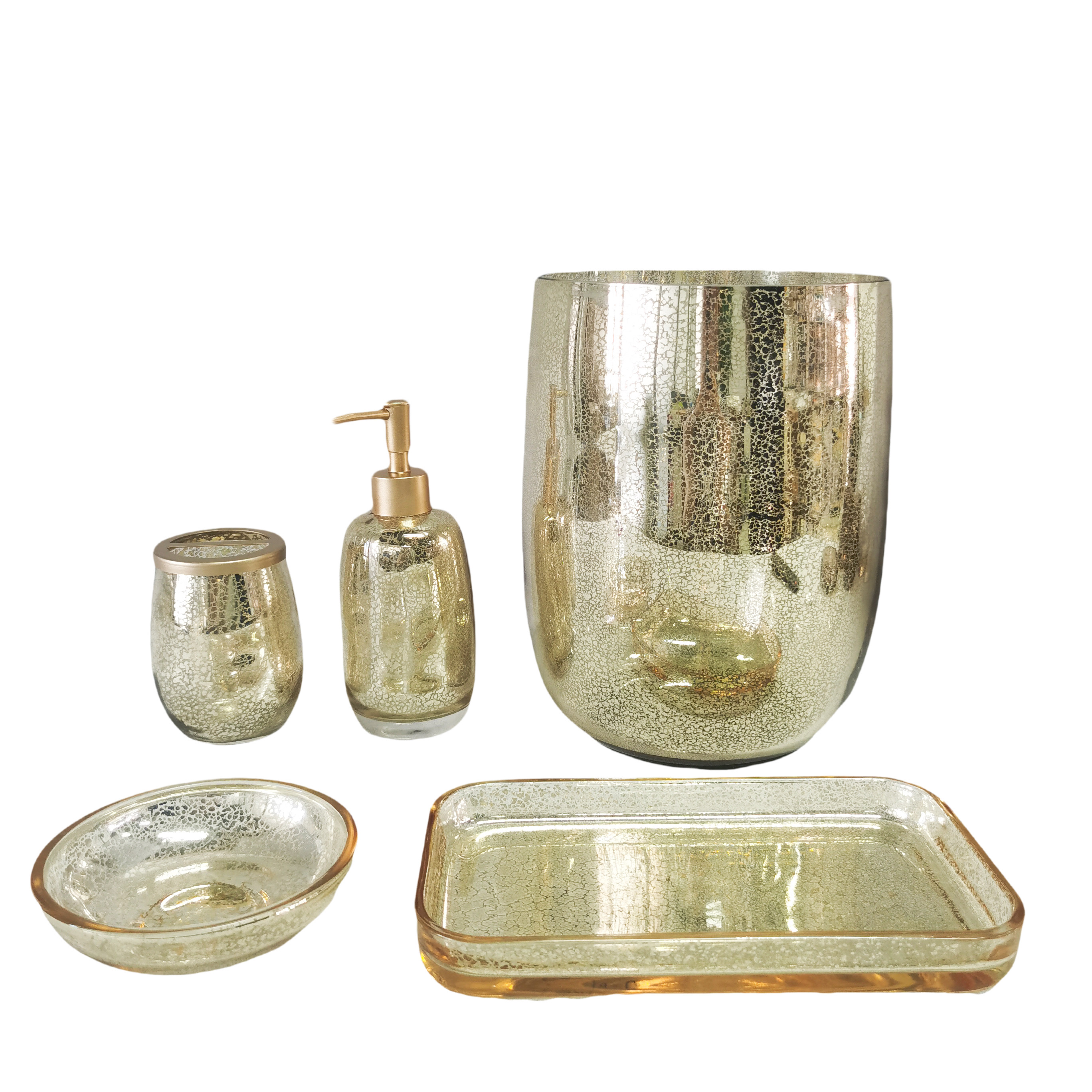 Glass Bathroom Accessory Sets