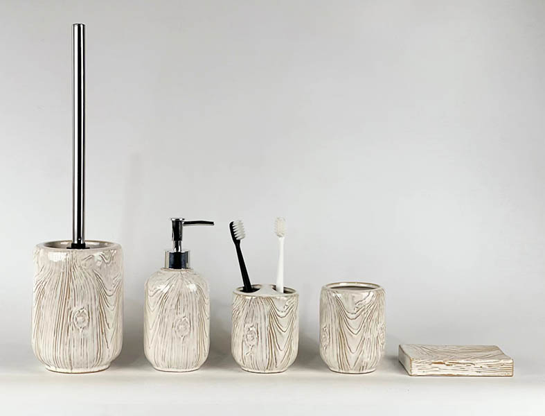 Ceramic Bathroom Accessory Set