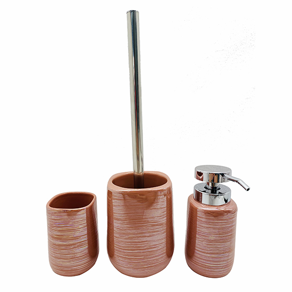 Orange Ceramic Bathroom Accessory Sets